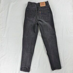 VTG Levi's 512 Black Denim High Rise 17512-0260 Mom Jeans XX Denim